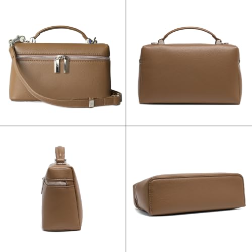 Image of Rejolly Crossbody Bag for Women Small Top-Handle Leather Pouch Purse Shoulder Handbag