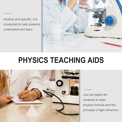 Image of 25 pcs Optical Lens Concave Convex Lenses Triple Refraction Basic Physics Teaching Optical Lab Experiments Physics Classroom