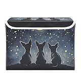 ElliTarr Storage Bins with Lids Storage Containers Storage Box with Handles Storage Organizer Bin Basket for Closet Shelves Clothes Stackable...