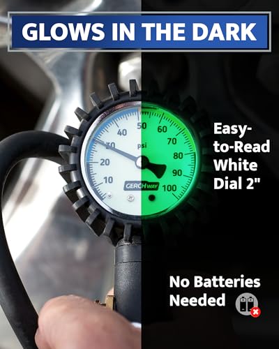 Tire Inflator with Pressure Gauge