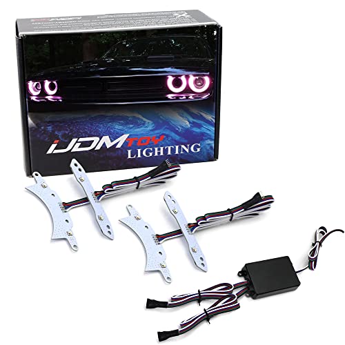 Kit de iluminación ambiental LED RGBW multicolor para Dodge Challenger 2015-2023 miniatura 1