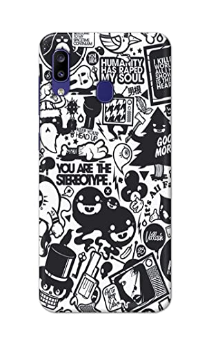Image of Printed Hard Back Cover Case for Samsung Galaxy A30 Back Cover (Mixed Cartoon) -702