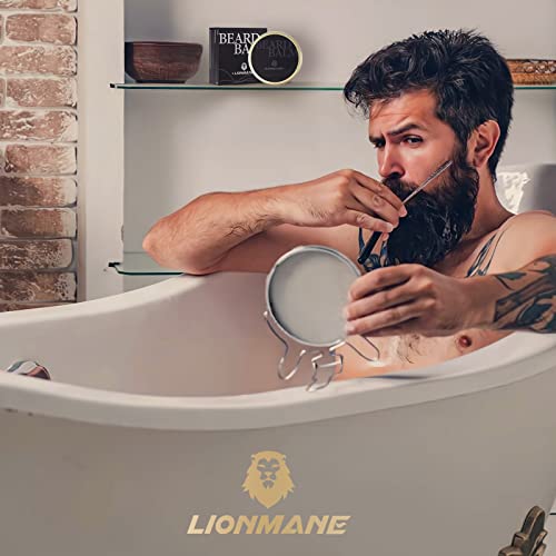 Beard Conditioner For Men, Lionmane 120G/4.3Oz Non-Greasy Natural Beard Cream, Deep Moisturizing Softens Beards Mustaches, Beard Softener Cream With Shea Butter & Coconut Oil,Daily Beard Care Products #TOP6