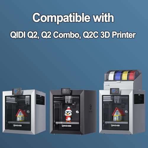 Image of 280x280mm Double-Sided PEI Build Plate for QIDI Q2, Black Smooth & Textured Flexible Spring Steel Plate, PLA PLA+ TPU Low Temp Printing Bed