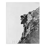 HISTORIX Vintage 1890 Old Man of the Mountain Photo Print - 24x30 Inch Vintage Photo of The Great Stone Face or The Profile Wall Art Poster