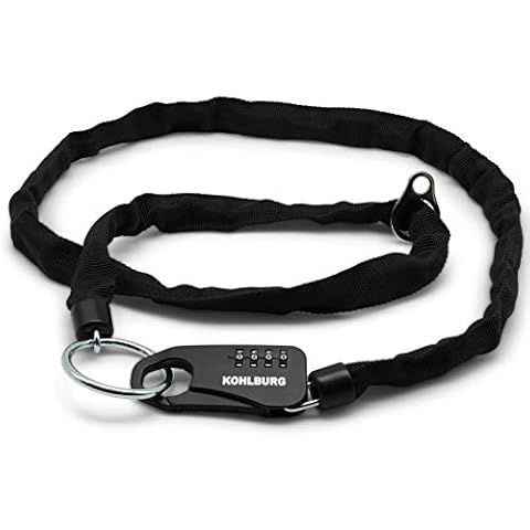 KOHLBURG Chain & Number Code Lock 129cm Cover