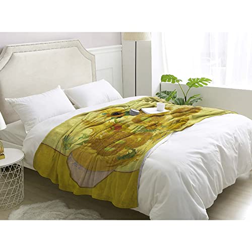 Couvertures et plaids pour canapé et lit ambiance cosy Van Gogh 200x200
