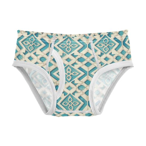 visesunny Boys Potty Training Underwear Green White Ring Repeat Lock Breathe Cotton Briefs Size 2T-8Y for Toddler