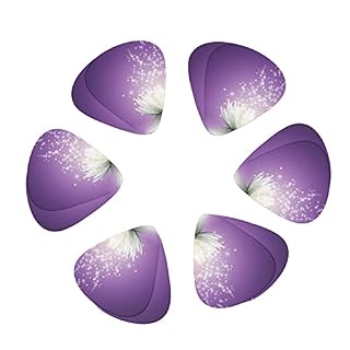 Médiators Guitare Lot de 12 Médiators Violet Fleur de Lotus Pour Guitare Électrique Guitare Acoustique Diverses Guitares - Les Beatles, Paul McCartney, John Lennon, RIngo Starr, George Harrison