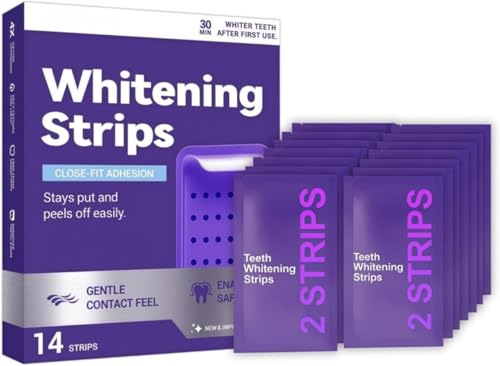 HAV CREATION Purple Teeth Whitening Strips, 28 Strips - Image 2