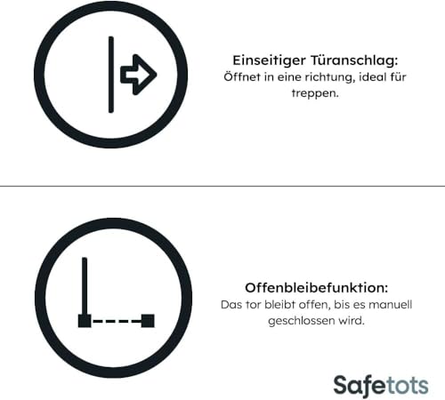 Bettacare Haustiergitter mit Verriegelbarer Katzenklappe, 68.5cm - 75cm, Schiefergrau, 104cm in der Höhe, Extra Hohes Haustier Sicherheitsgitter mit Katzenklappe, Einfache Installation