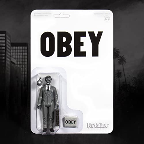 Super7 They Live Male Ghoul (Black & White) 3.75 In Reaction Figure #TOP3
