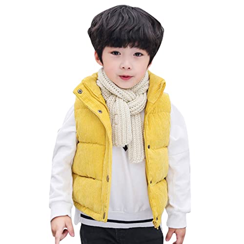 Toddler Boys Girls Fleece Vest Stand Collar Button Sleeveless Thicken Coat Winter Warm Solid Cute Outerwear4