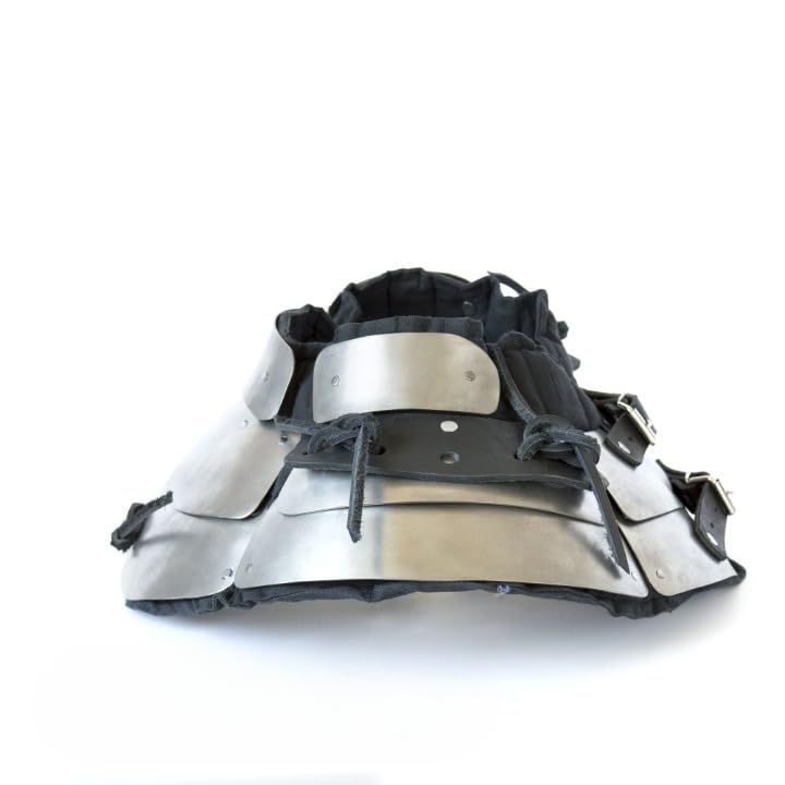 Titanium Gorget Medieval Fantasy Steel Neck Guard Functional Knight Armor LARP & Theatrical Play Armour