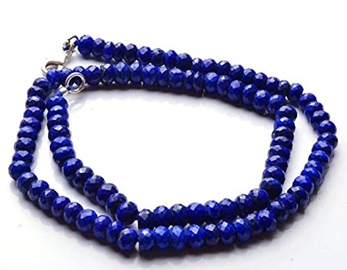 Perles de lapis lazuli facettées 4mm pour fabriquer un cadeau unique