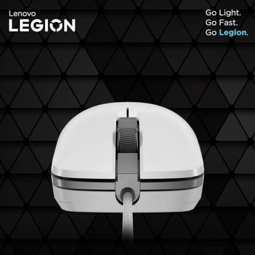 Image of Lenovo Legion M300 RGB USB Gaming Mouse - Ergonomic, ambidextrous, 8 Button, up to 8000 DPI, 1000Hz Polling Rate, 16.8M RGB Customizable Through Legion Accessory Central