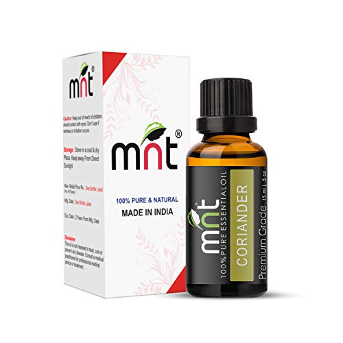 Image of MNT Coriander Essential Oil 100% Pure Natural & Undiluted Therapeutic Grade & Aromatherapy for Hair Care and Skin Care (15ML)
