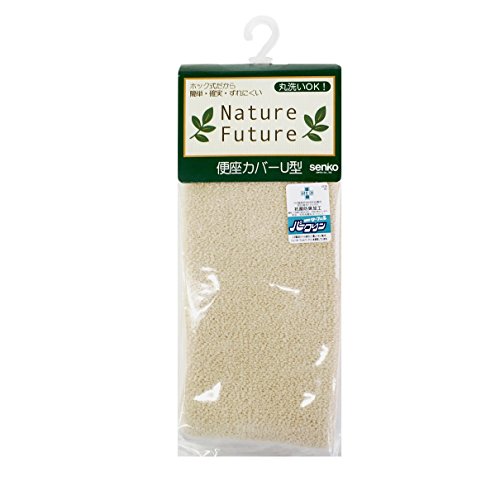 センコー タイニーリーフ 便座シートカバー ベージュ U型便座専用 47341