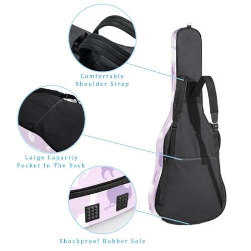 Sac pour guitare anti-rayures et imperméable grand format multicolore