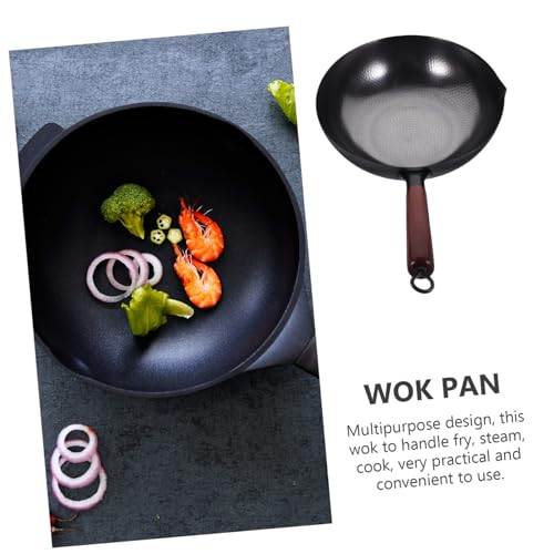 Wok antiadherente estilo chino para cocina miniatura 2