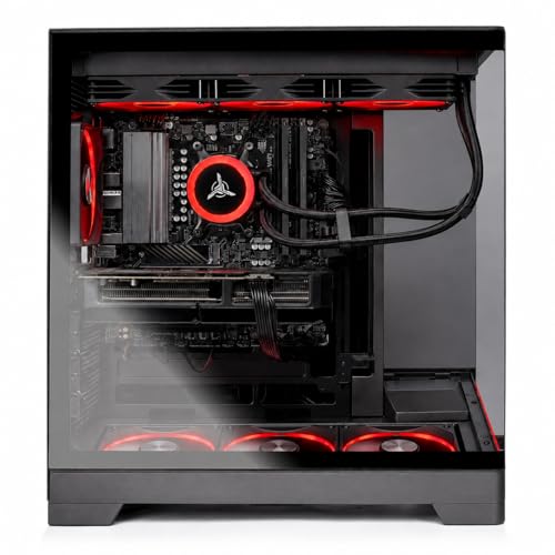 Image of Skytech Gaming Harpy Gaming PC, AMD Ryzen 7 7800X3D 4.2GHz, NVIDIA RTX 5070 12GB VRAM, 1TB NVMe SSD, 16GB DDR5 RAM 6000, 850W Gold ATX 3 PSU, 360 ARGB AIO, WI-FI 5, Windows 11, Desktop