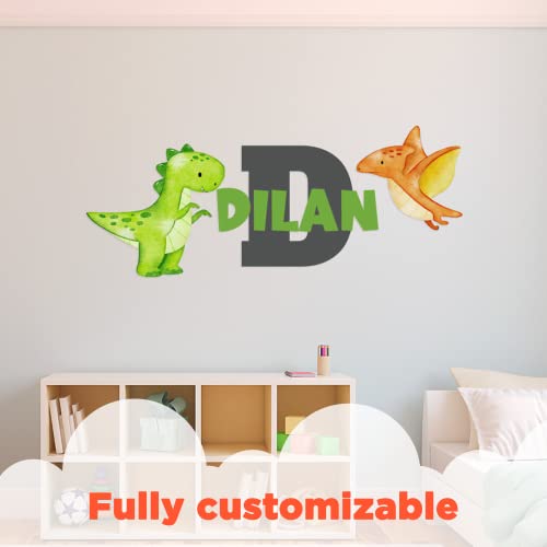 Vinilos decorativos personalizados dinosaurios para pared miniatura 4