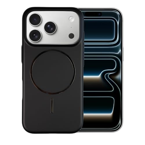 Image of AIBEX Ultra-Thin Mag-Saf Back Cover Case Compatible with iPhone 17 Pro Max| Slim Fit Scratch-Resistant Matte | Magnetic Wireless Charging | Microfibre Lining | Camera Protection (PC Material) - Black