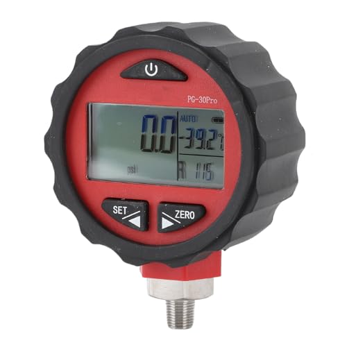 Manómetro digital para excavadora con rango de -14.5 a 800psi y rosca 1/8NPT