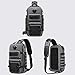 OZUKO Tactical Backpack Chest Sling Bags for Men, Waterproof Crossbody Shoulder Daypack for Outdoor Walking Hiking Trekking (Dark gray)