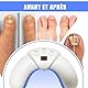 Nagelpilz Laser Gegen Nagelpilz Gerät für Mehrere Fingernägel und Zehennägel Nagelpilz Laser für Beschädigte und Verfärbte Nägel Mit Digitalen Displays und Timing-Funktion(weiß)