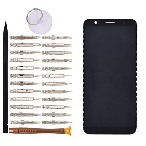 Image of LCD Screen Display with Digitizer Touch Panel Without Bezel Frame Compatible with Asus Zenfone Max (M1) ZB555KL(Black)