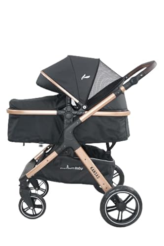 Carrinho Travel System Kansas Gold Preto