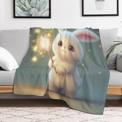 Couverture lapin douce pour canapé remède contre les soirées fraîches - 3