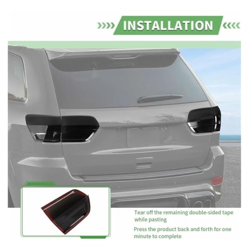 Luz trasera exterior Jeep Grand Cherokee cubierta protectora ABS 3