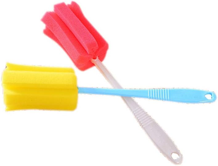 YEJI 10pcs Sponge Vacuum Cup Cleaning Brush Bottle Thermos Mug Cleaning Tool