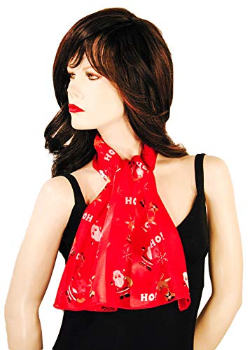 Ho Ho Santa Reindeer Christmas Holiday Scarves with Gift Box Option4