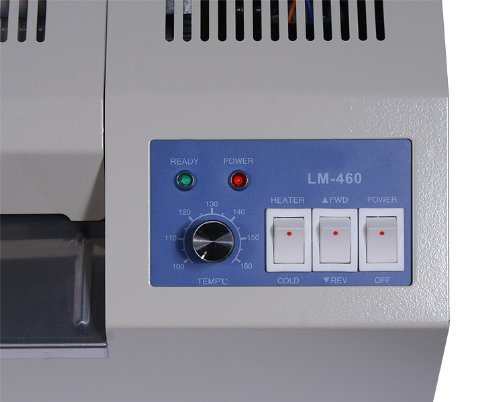 Plastificatrice DIN A2 – lm460 metallo laminato, fino a 2 X 175 Micron, con regolazione della temperatura