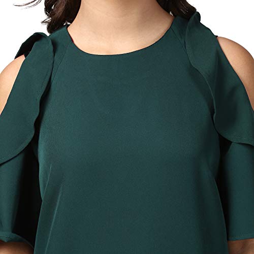 Image of Harpa Round Neck Solid Dress