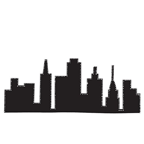 Black City Skyline Lifesize Cardboard Standup