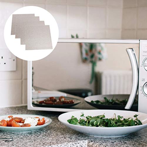 HEMOTON 50 peças de peça de reparo de forno de microondas, placa de mica, capa de guia de ondas, pla