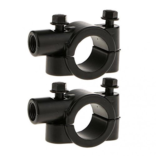 Enakshi® 2Pair Motorcycle 7/8'' Handlebar Mirror Mounting Clamp Bracket Clip Black | Parts & Accessories | Motorcycle Parts | Handlebars, Grips & Levers | Other Handlebars & Levers-image-49
