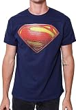 Superman Logo Symbol DC Costume Hopeful Adult T-Shirt(LG, Navy)