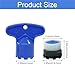 Waziaqoc 6 PCS Faucet Aerators with 2 PCS Faucet Cache Aerator Removal Tool, 16.5 mm Water Saving Flow Restrictor Set Replacement Part for Bathroom Kitchen