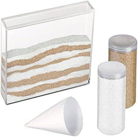Lillian Rose Acrylic Unity Ceremony Set with 2 Containers of Colored Sand, 1.25", Clear,US852 B image 5
