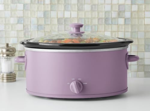 Lilac Bloom 6 Quart Digital Programmable Slow Cooker - 1