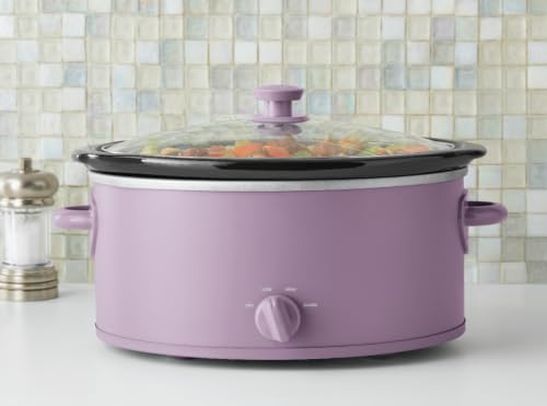 Lilac Bloom 6 Quart Digital Programmable Slow Cooker