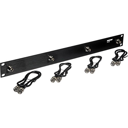 Shure UA440 Front Mount Antenna Kit with Four 2-Feet BNC-BNC Coaxial Cables and 4 Bulkhead Adapters (Requires Full Rack Space)