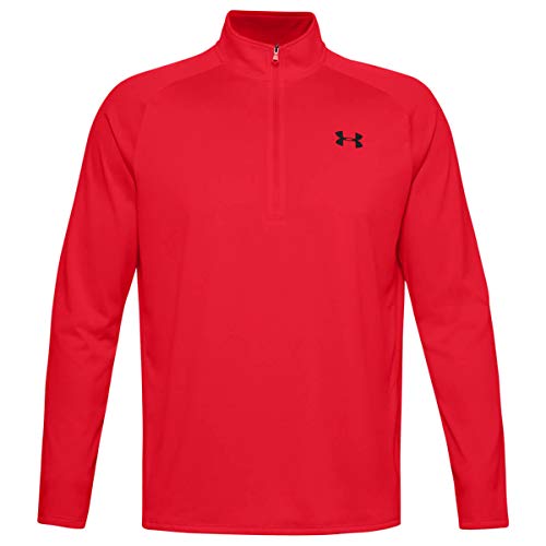 UA Tech 1/2 Zip Under Armour pullover rouge anti-transpiration 4XL