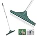 ORIENTOOLS Turf Rake, Ergonomic Adjustable Lightweight Steel Handle, Plastic Head with PA Brush, 32 to 52 inches, Carpet Rake