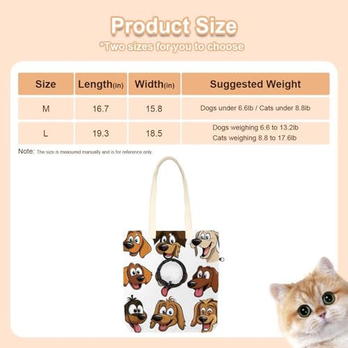 Fournitures voyage en plein air sac de transport premium Visages de chiens
